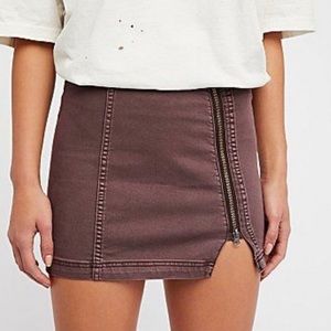 Free People This Way or That Denim Skirt